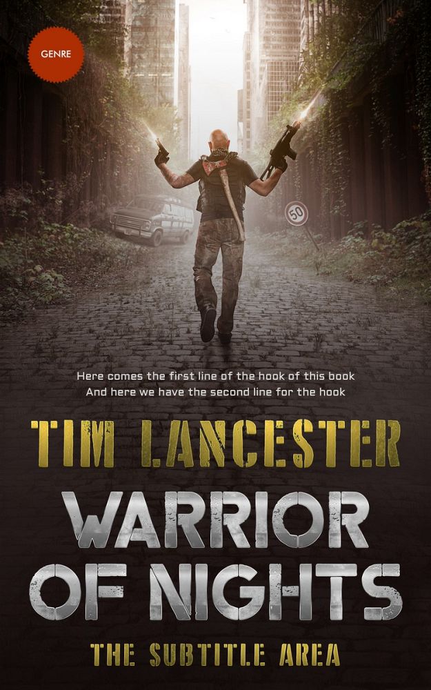 Front view of Cocoa Brown #3944 - Premade Action & Adventure Book Cover | BookCoverZone