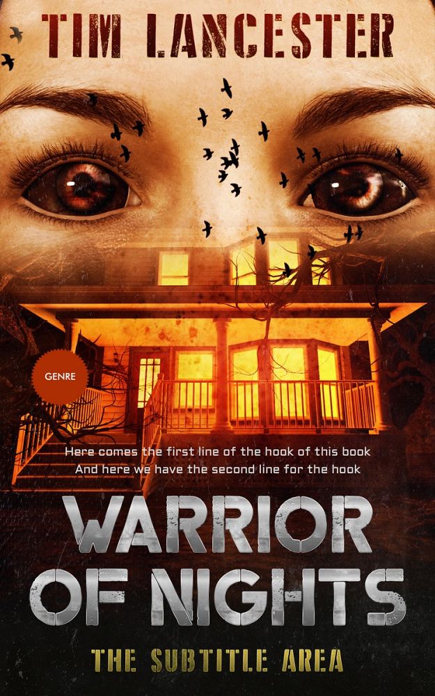 Front view of Di Serria #3949 - Premade Horror Book Cover | BookCoverZone