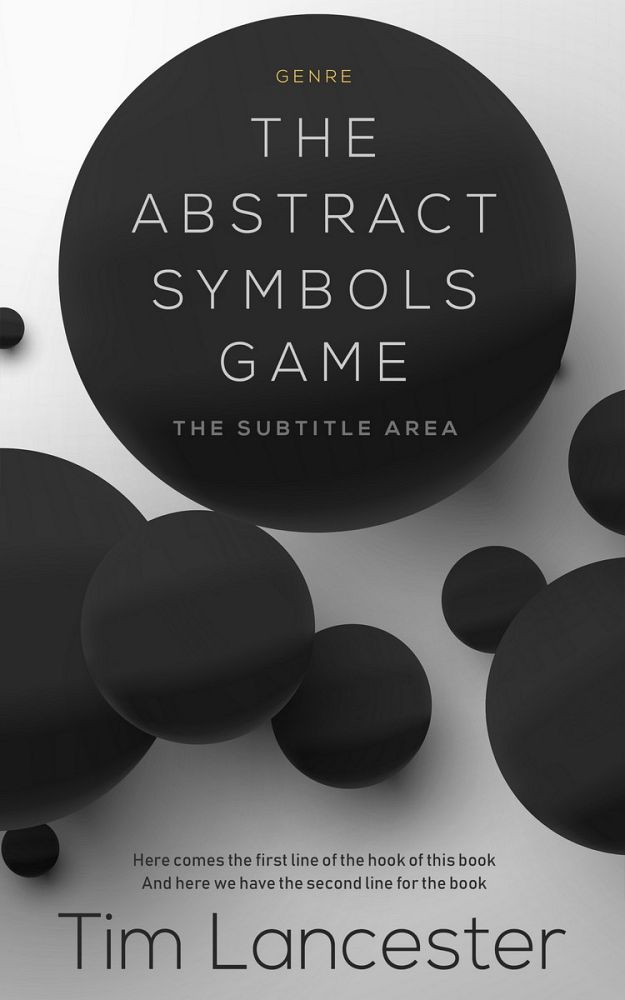 Front view of Nobel #3954 - Premade Abstract Book Cover | BookCoverZone