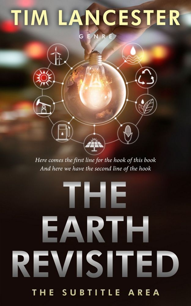 Front view of Oil #4013 - Premade Environment & Ecology Book Cover | BookCoverZone