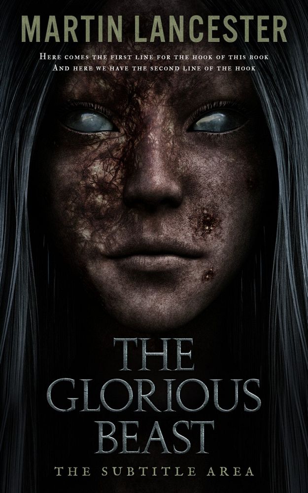 Front view of Cod Gray #4043 - Premade Horror Book Cover | BookCoverZone