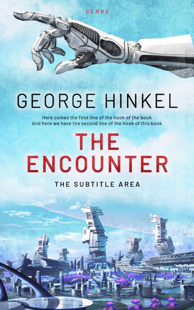 Front view of Spindle #4102 - Premade Science Fiction Book Cover | BookCoverZone