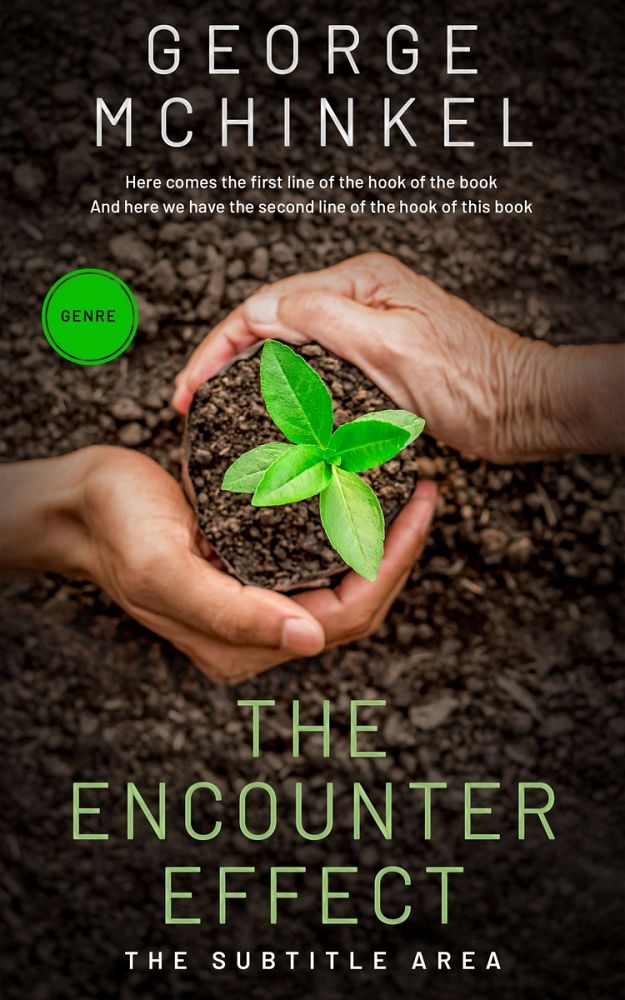 Front view of Oil #4125 - Premade Environment & Ecology Book Cover | BookCoverZone