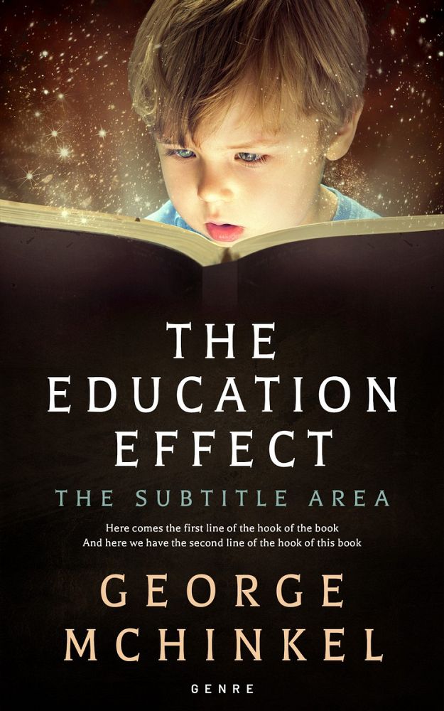 Front view of Night Rider #4173 - Premade Education Book Cover | BookCoverZone