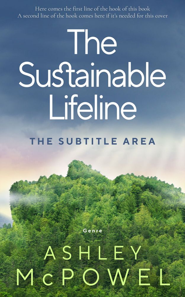 Front view of Smalt Blue #4264 - Premade Environment & Ecology Book Cover | BookCoverZone