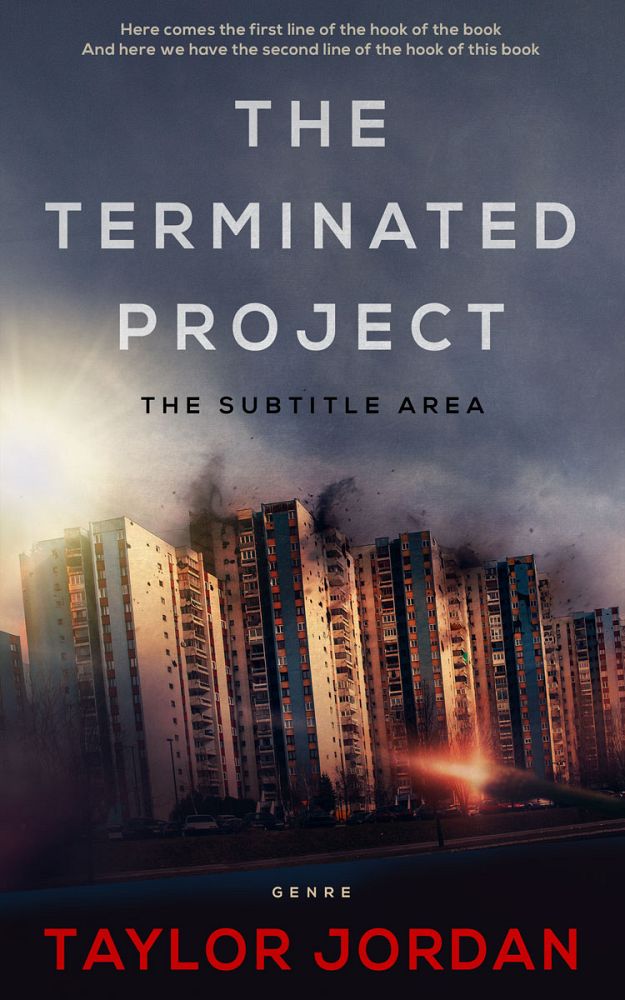 Front view of Tuna #4534 - Premade Apocalyptica Book Cover | BookCoverZone