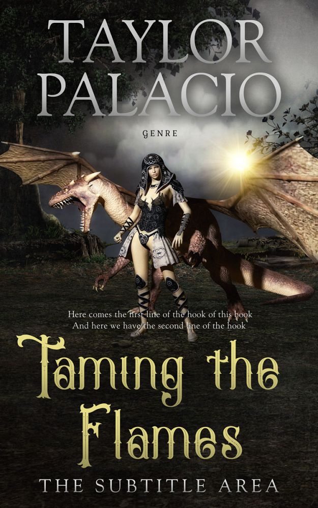 Front view of Bison Hide #4616 - Premade Fantasy Book Cover | BookCoverZone