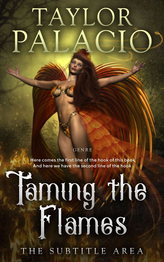 Front view of Mikado #4618 - Premade Fantasy Book Cover | BookCoverZone