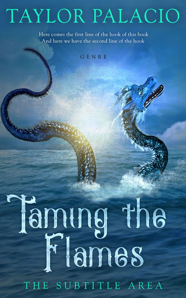 Front view of Chambray #4622 - Premade Fantasy Book Cover | BookCoverZone