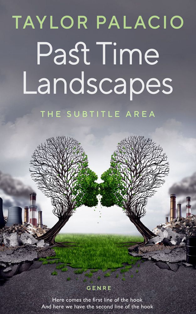 Front view of Mid Gray #4665 - Premade Environment & Ecology Book Cover | BookCoverZone