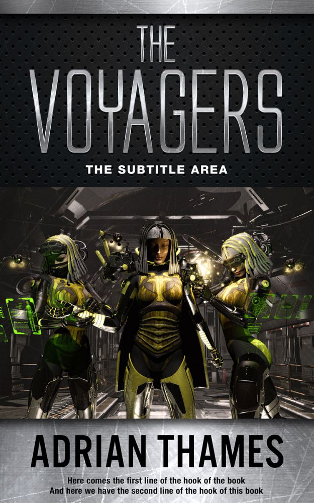 Front view of Tuatara #4720 - Premade Science Fiction Book Cover | BookCoverZone