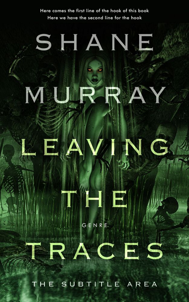 Front view of Hunter Green #4820 - Premade Fantasy Book Cover | BookCoverZone
