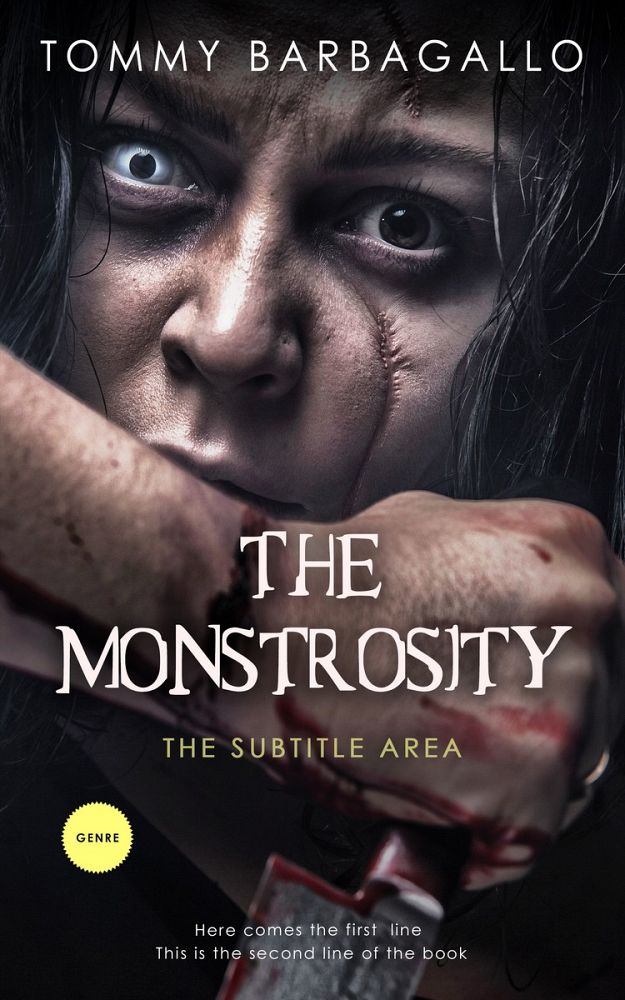 Front view of Thunder #5150 - Premade Horror Book Cover | BookCoverZone