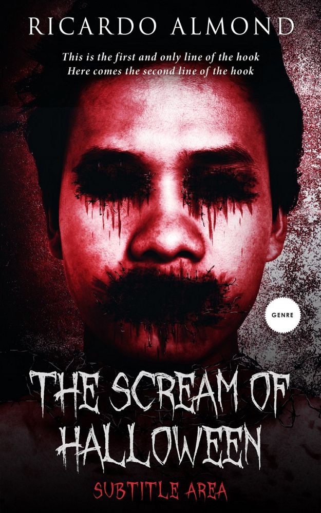 Front view of Puce #5226 - Premade Horror Book Cover | BookCoverZone