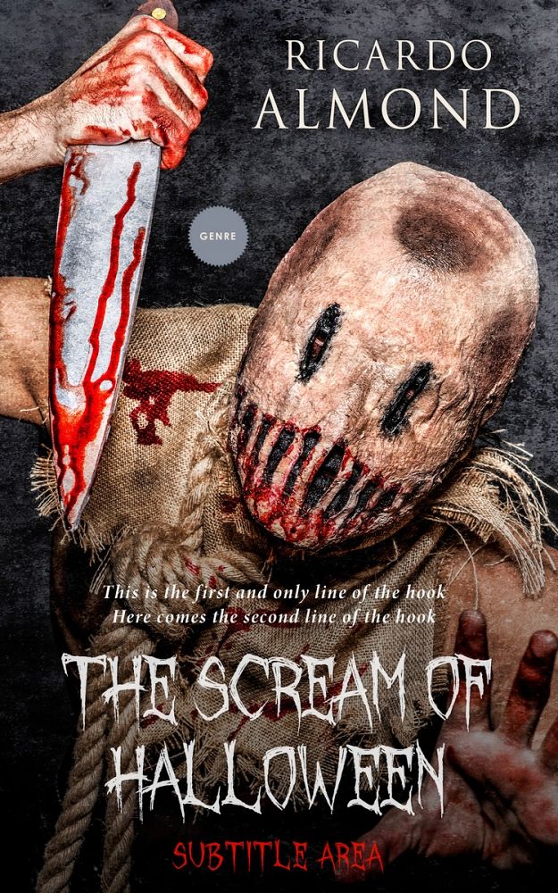 Front view of Cameo #5229 - Premade Horror Book Cover | BookCoverZone