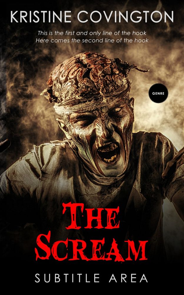 Front view of Antique Brass #5237 - Premade Horror Book Cover | BookCoverZone