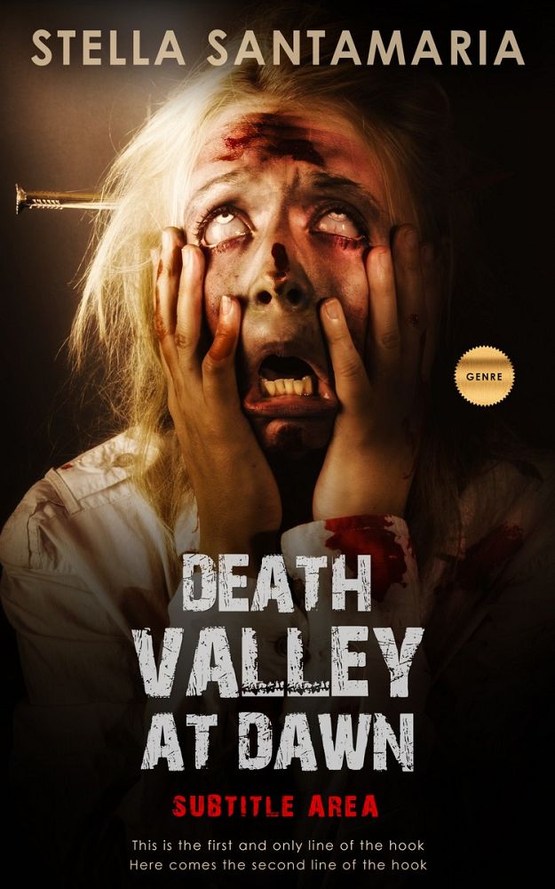 Front view of Tan #5244 - Premade Horror Book Cover | BookCoverZone