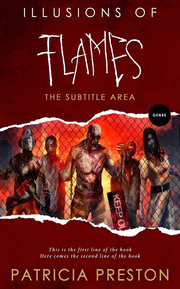 Front view of Dark Tan #5291 - Premade Horror Book Cover | BookCoverZone