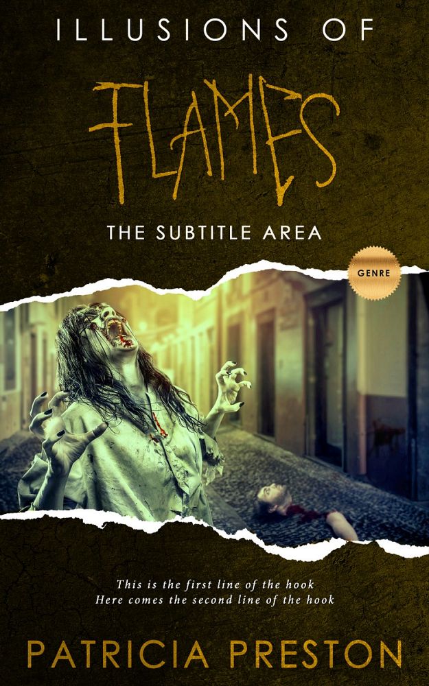 Front view of Eternity #5295 - Premade Horror Book Cover | BookCoverZone
