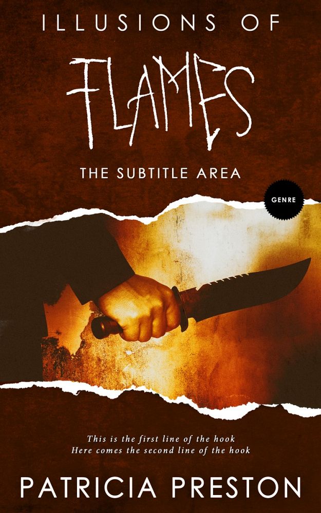 Front view of Rebel #5300 - Premade Horror Book Cover | BookCoverZone