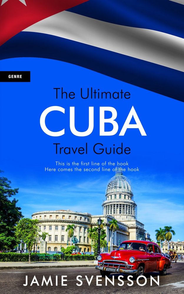 Front view of Thatch #5411 - Premade Travel Book Cover | BookCoverZone