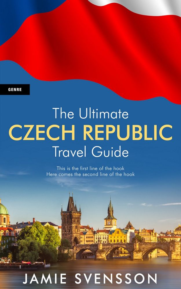 Front view of St Tropaz #5430 - Premade Travel Book Cover | BookCoverZone