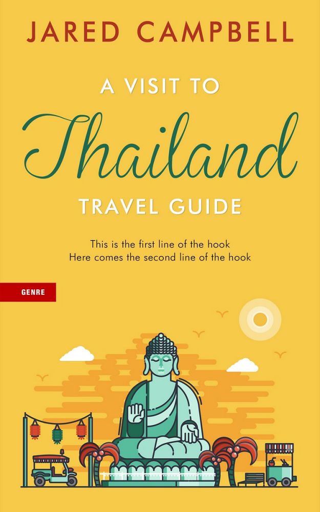 Front view of Cream Can #5454 - Premade Travel Book Cover | BookCoverZone