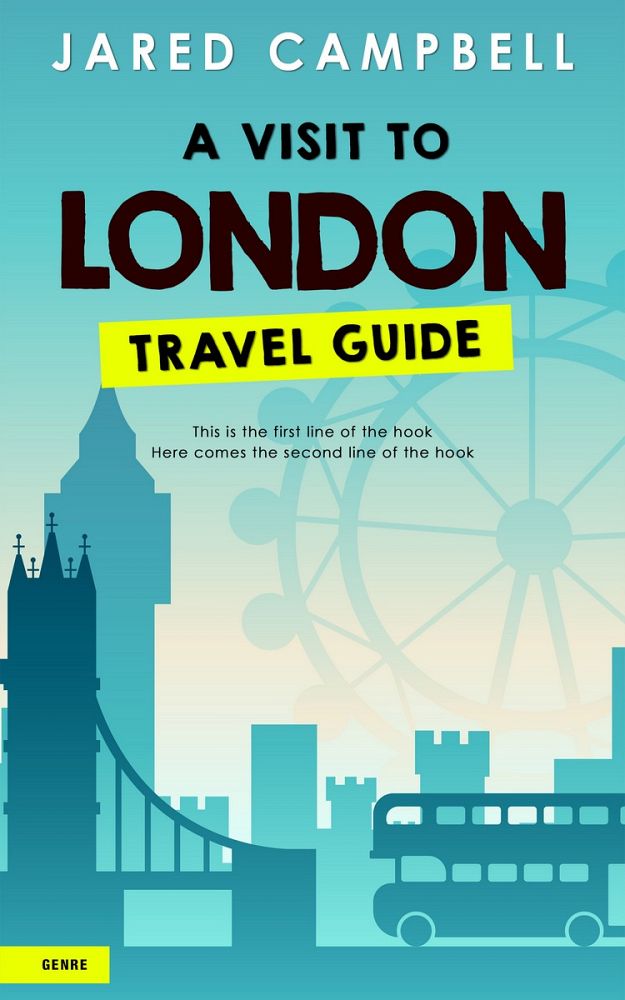 Front view of Fountain Blue #5470 - Premade Travel Book Cover | BookCoverZone