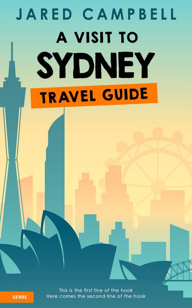Front view of Sapling #5475 - Premade Travel Book Cover | BookCoverZone