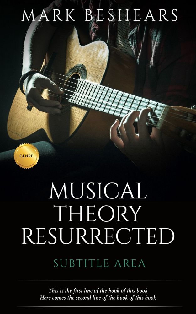Front view of Cod Gray #5519 - Premade Music Book Cover | BookCoverZone