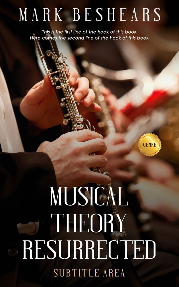 Front view of Indian Khaki #5526 - Premade Music Book Cover | BookCoverZone