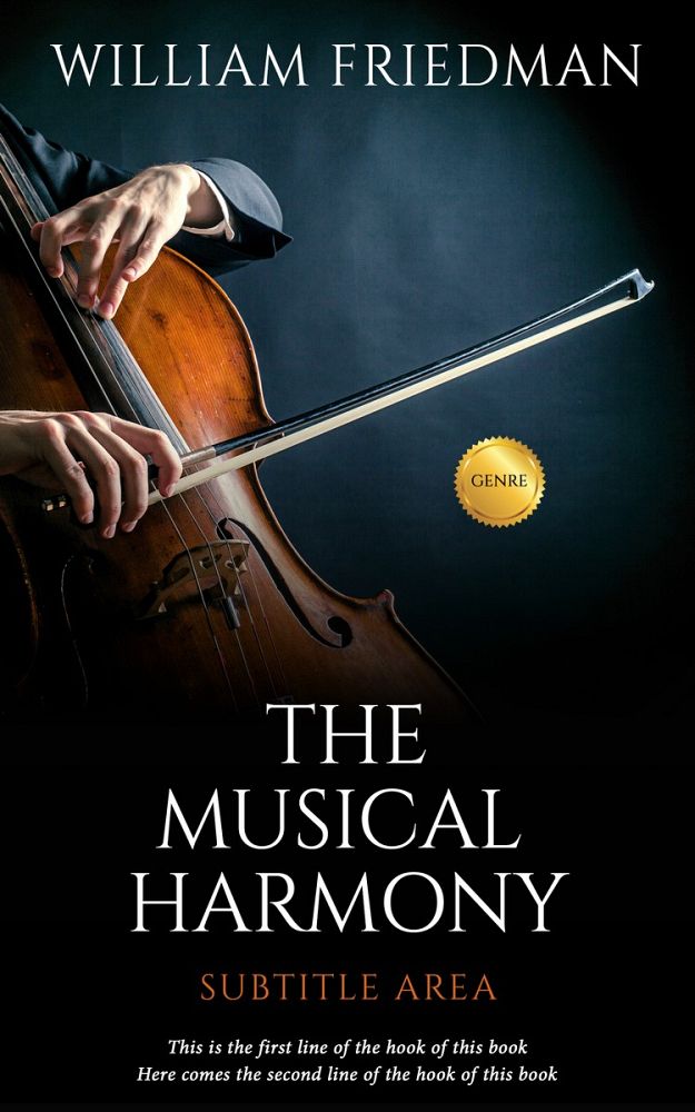 Front view of Bunker #5530 - Premade Music Book Cover | BookCoverZone