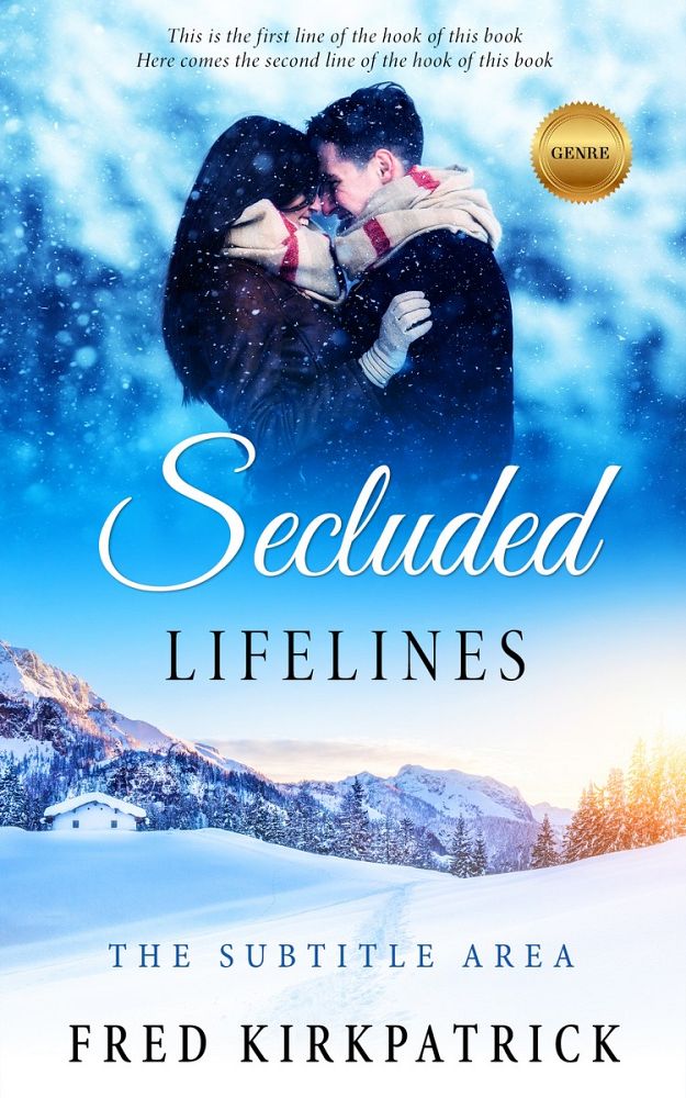 Front view of Tory Blue #5637 - Premade Romance Book Cover | BookCoverZone