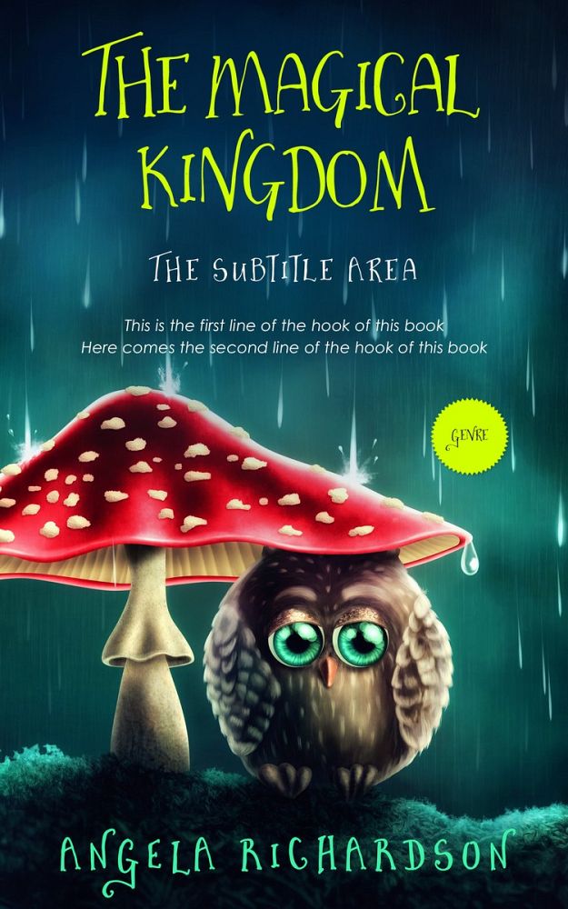 Front view of Elephant #5711 - Premade Children Book Cover | BookCoverZone