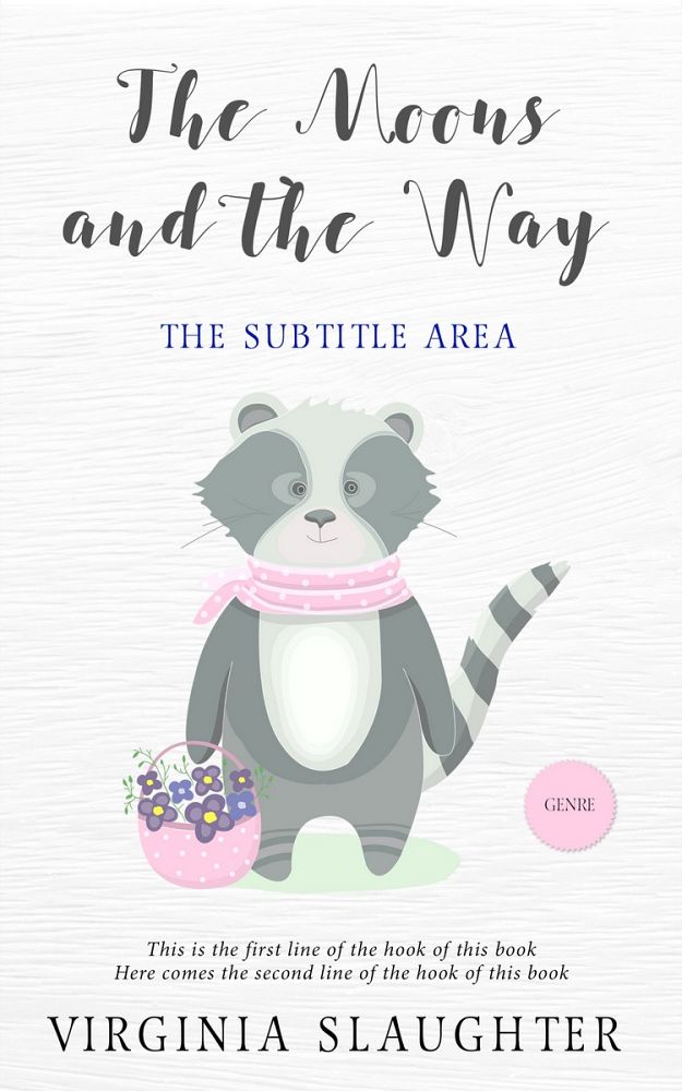 Front view of Bon Jour #5718 - Premade Children Book Cover | BookCoverZone