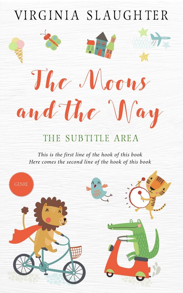 Front view of Desert Storm #5720 - Premade Children Book Cover | BookCoverZone
