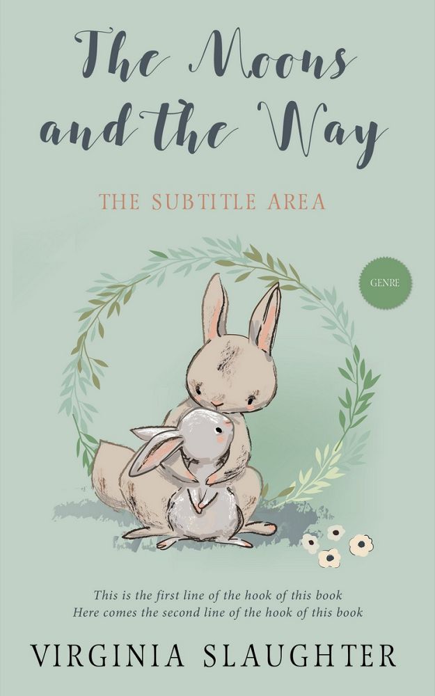 Front view of Clay Ash #5722 - Premade Children Book Cover | BookCoverZone