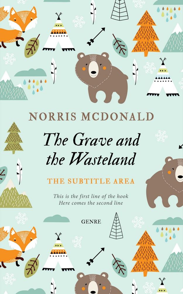 Front view of Apple Green #5728 - Premade Children Book Cover | BookCoverZone