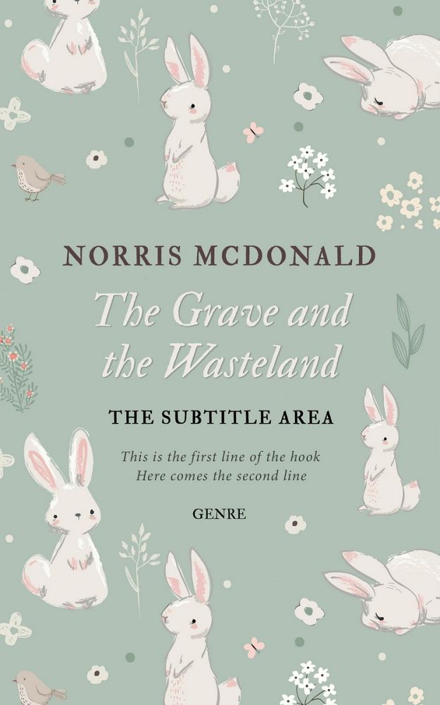 Front view of Green Spring #5733 - Premade Children Book Cover | BookCoverZone
