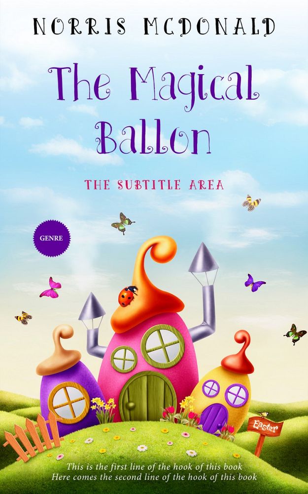 Front view of Botticelli #5747 - Premade Children Book Cover | BookCoverZone