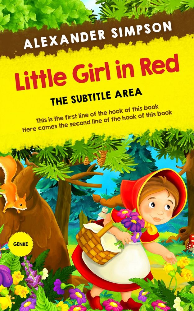 Front view of Green Pea #5761 - Premade Children Book Cover | BookCoverZone