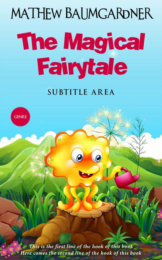 Front view of Spray #5776 - Premade Children Book Cover | BookCoverZone