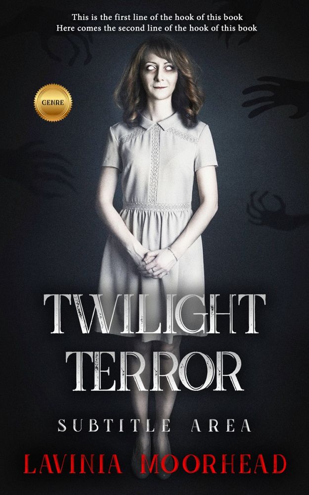 Front view of Shark #5832 - Premade Horror Book Cover | BookCoverZone