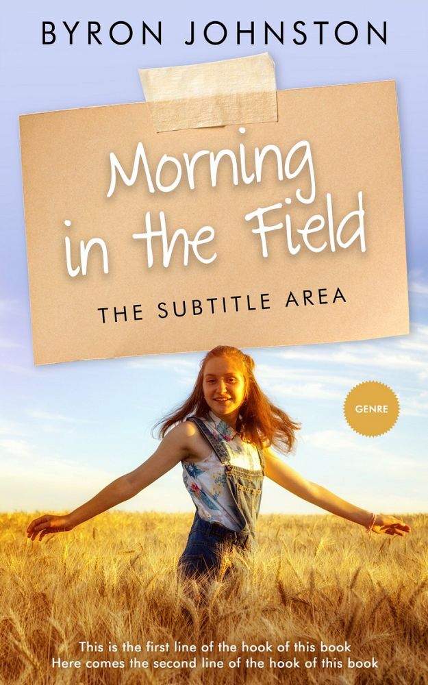 Front view of Gold Sand #5878 - Premade Teen & Young Adult Book Cover | BookCoverZone