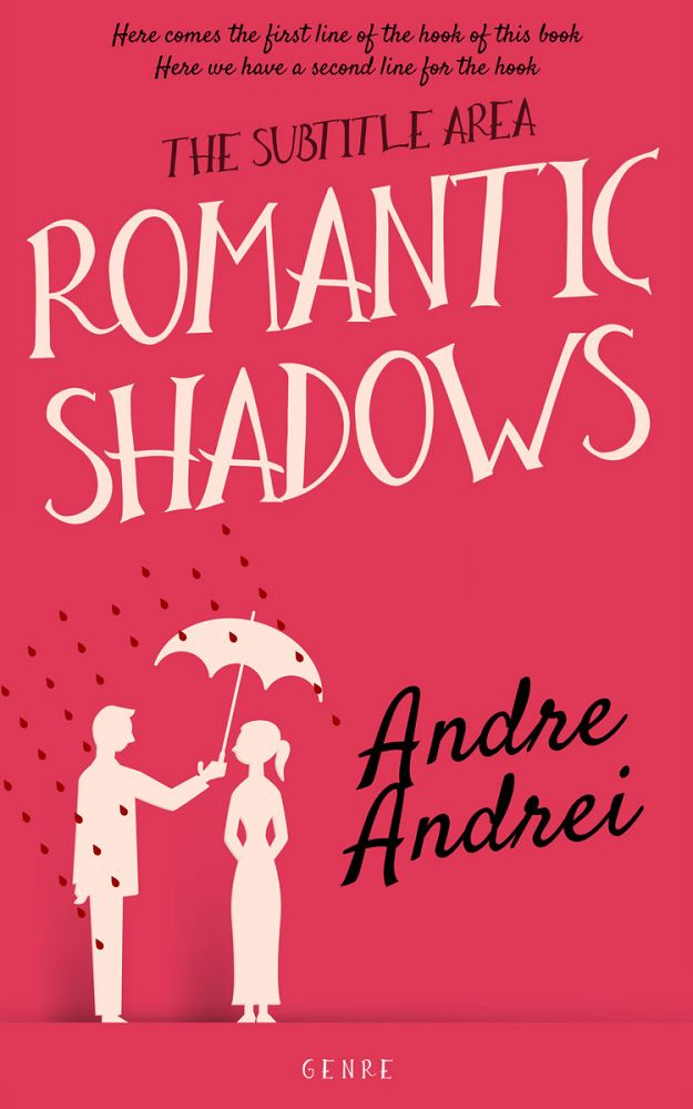 Front view of Cerise Red #6008 - Premade Romance Book Cover | BookCoverZone