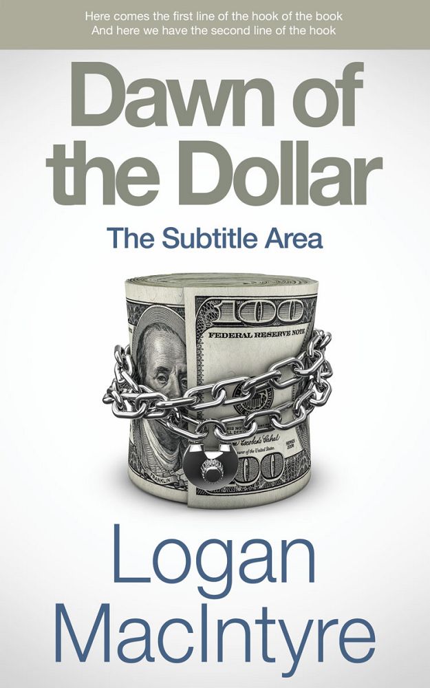 Front view of Quill Gray #6168 - Premade Business Book Cover | BookCoverZone