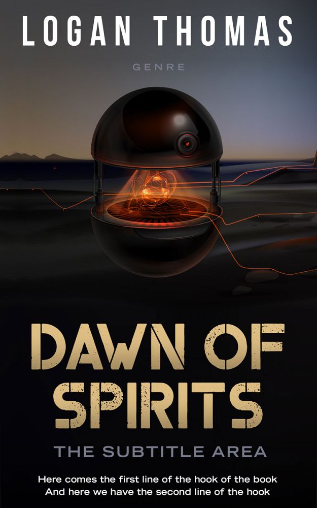 Front view of Thunder #6214 - Premade Science Fiction Book Cover | BookCoverZone