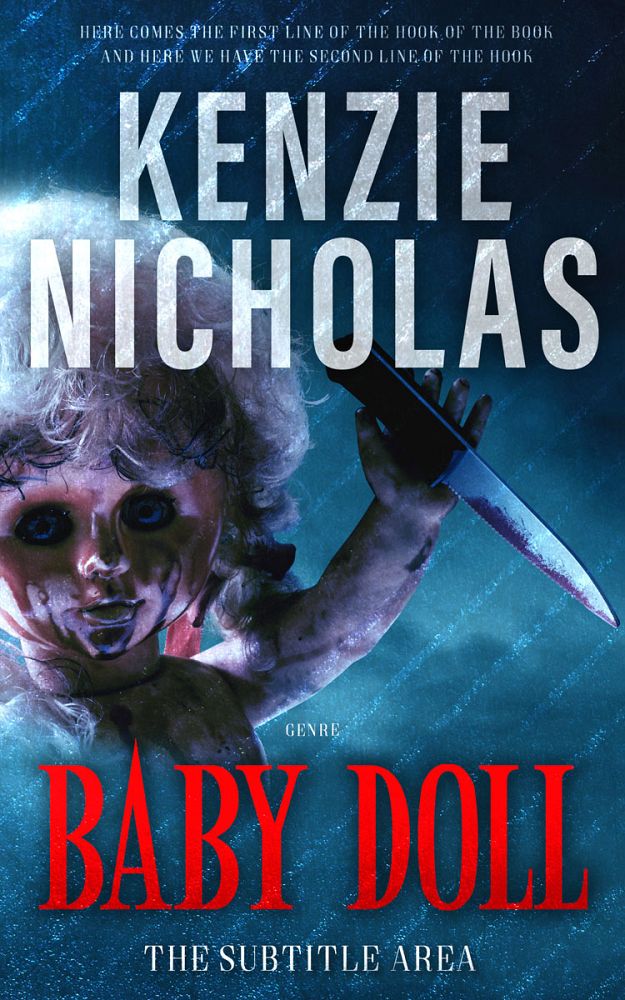 Front view of Nile Blue #6288 - Premade Horror Book Cover | BookCoverZone