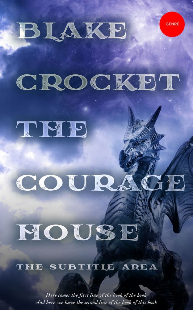 Front view of East Bay #6485 - Premade Fantasy Book Cover | BookCoverZone