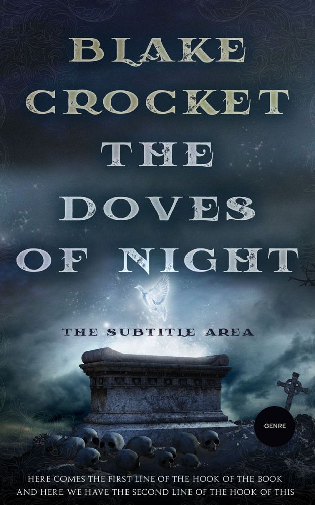 Front view of Ebony Clay #6491 - Premade Horror Book Cover | BookCoverZone